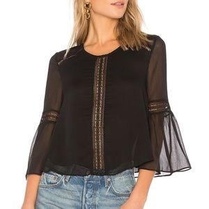 Tularosa x Revolve ‘Jaylen Blouse’ in Black